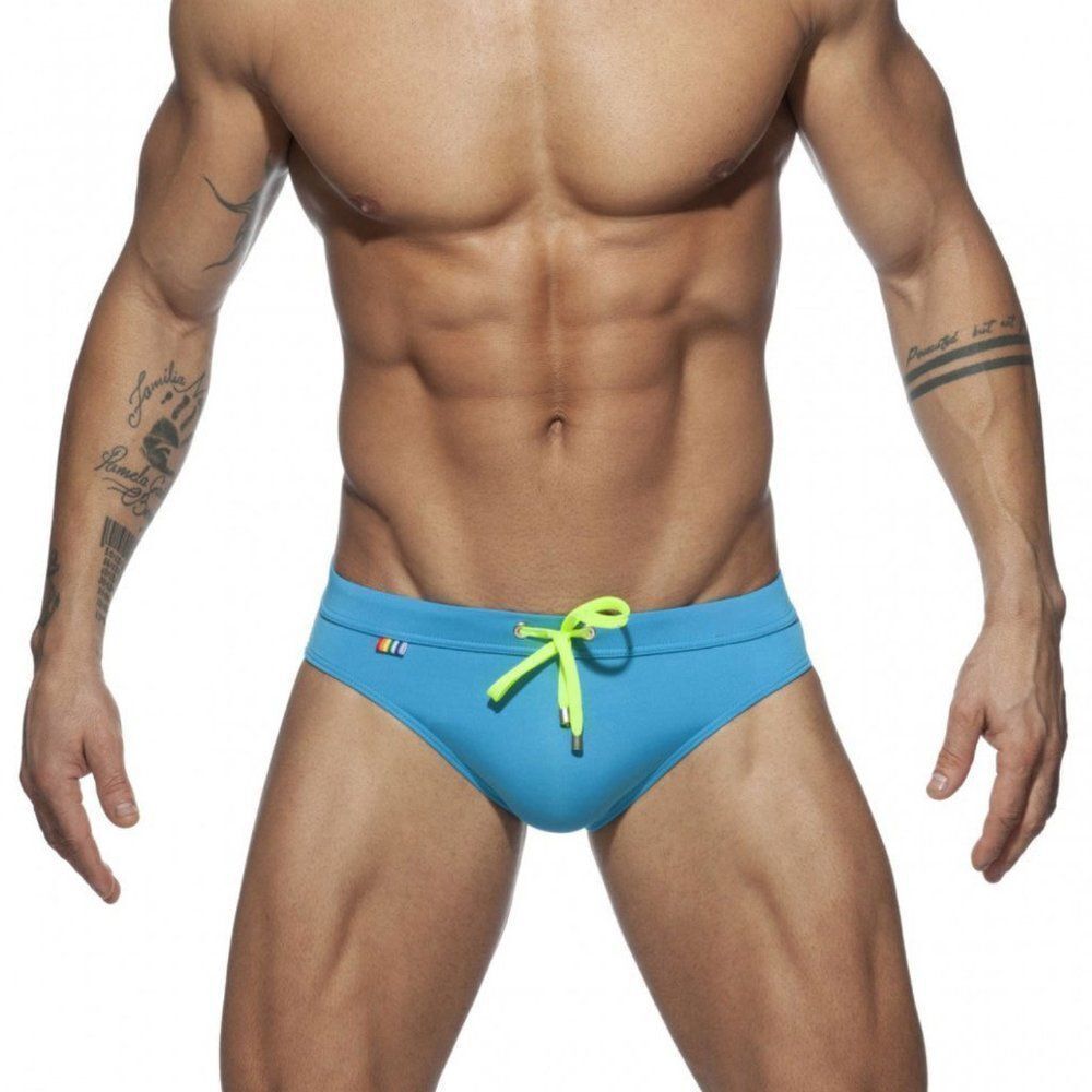 Men's Sexy Swim Briefs Resort Wear Light Blue Size XL